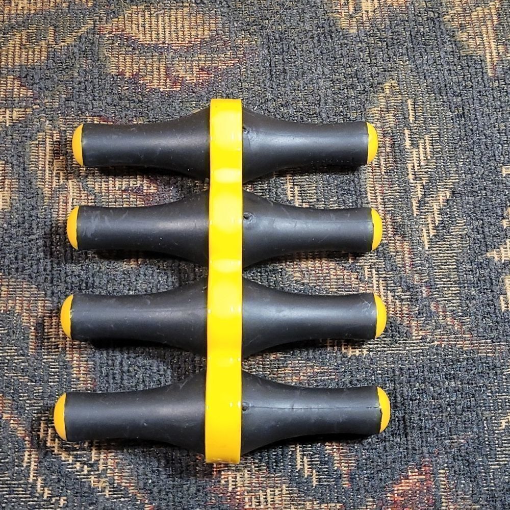 Good Cook Black and Yellow- 8 pc Corn Holders with Storage Ring